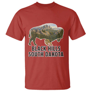 Black Hills South Dakota Bison T Shirt State Pride Gift TS12 Red Print Your Wear