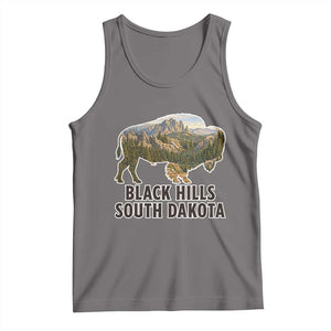 Black Hills South Dakota Bison Tank Top State Pride Gift TS12 Deep Heather Print Your Wear