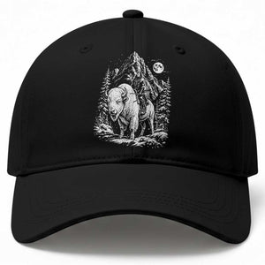 Vintage Native American Bison Rider Baseball Cap Indigenous Warrior Graphic TS12 Print Your Wear