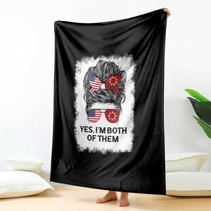 Lakota And American Pride Throw Blanket Im Both Of Them Oglala Native Heritage TS12 Print Your Wear