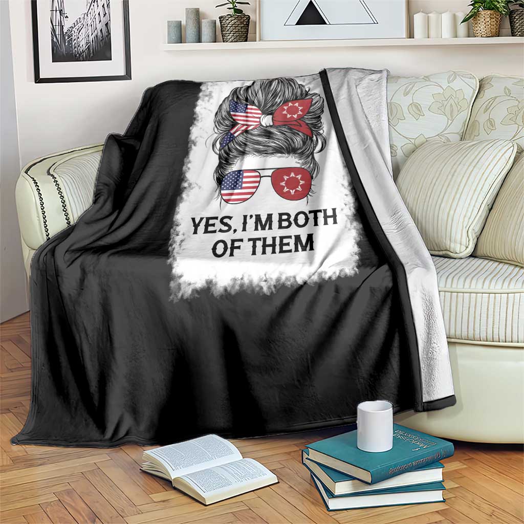 Lakota And American Pride Throw Blanket Im Both Of Them Oglala Native Heritage TS12 Print Your Wear
