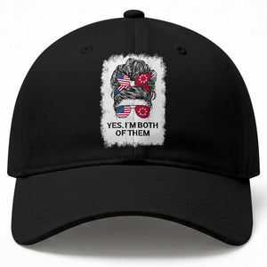 Lakota And American Pride Baseball Cap Im Both Of Them Oglala Native Heritage TS12 Print Your Wear