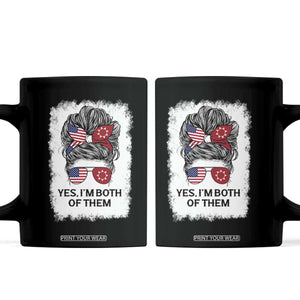 Lakota And American Pride Coffee Mug Im Both Of Them Oglala Native Heritage TS12 Black Print Your Wear