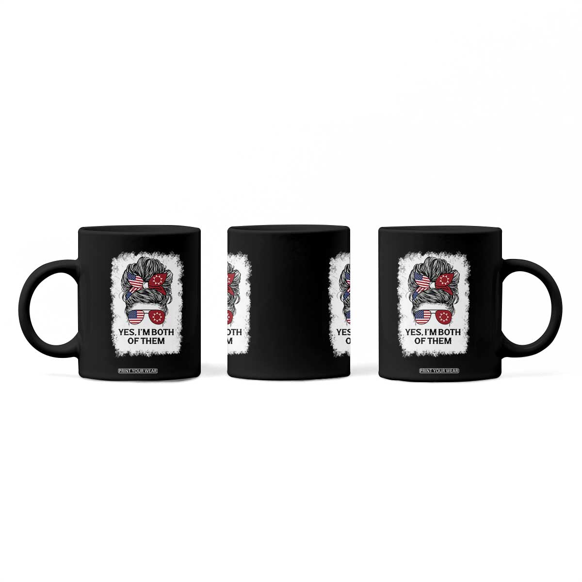 Lakota And American Pride Coffee Mug Im Both Of Them Oglala Native Heritage TS12 Print Your Wear