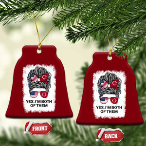 Lakota And American Pride Ceramic Ornament Im Both Of Them Oglala Native Heritage TS12 Print Your Wear