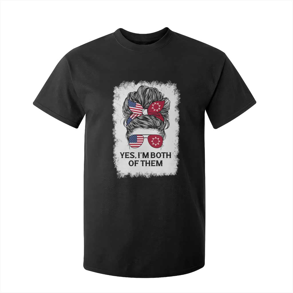 Lakota And American Pride T Shirt For Kid Im Both Of Them Oglala Native Heritage TS12 Black Print Your Wear