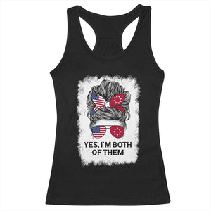Lakota And American Pride Racerback Tank Top Im Both Of Them Oglala Native Heritage TS12 Black Print Your Wear