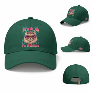 First Of All Im A Delight Baseball Cap Geek Princess Cat Gift TS12 Baseball Cap Universal Fit Irish Green Print Your Wear