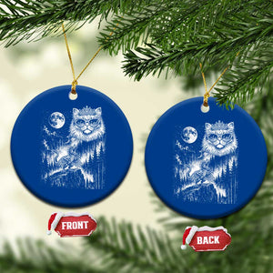 Vintage Geek Princess Cat Ceramic Ornament Full Moon Engraving Art Gift TS12 1pc Blue Print Your Wear