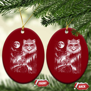Vintage Geek Princess Cat Ceramic Ornament Full Moon Engraving Art Gift TS12 Print Your Wear