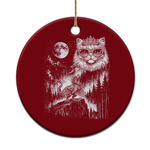 Vintage Geek Princess Cat Ceramic Ornament Full Moon Engraving Art Gift TS12 1pc Red Print Your Wear