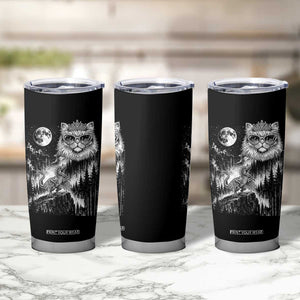 Vintage Geek Princess Cat Tumbler Cup Full Moon Engraving Art Gift TS12 Print Your Wear