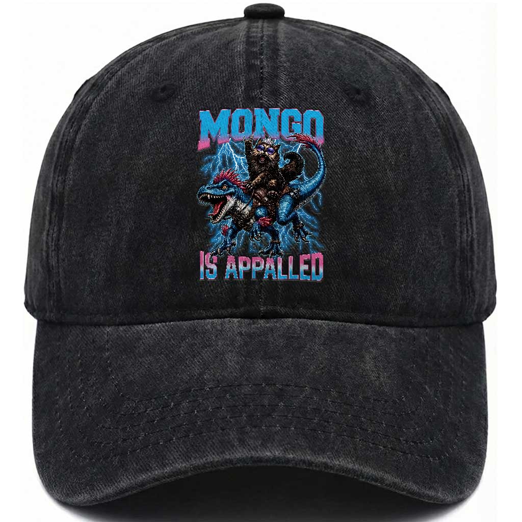 Mongo Is Appalled Princess Cat Quote Washed Cotton Baseball Cap Geeky Fantasy Book Lover TS12 Print Your Wear