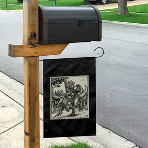 Cool Royal Cat Riding Dinosaur Garden Flag Rock N Roll Engraving Graphic Art TS12 Print Your Wear