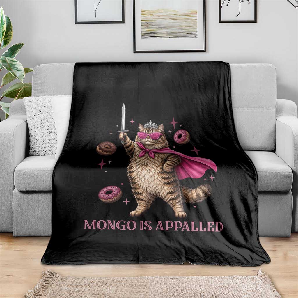 Cute Warrior Princess Cat With Sword Throw Blanket Fantasy Reader Gift TS12 Print Your Wear