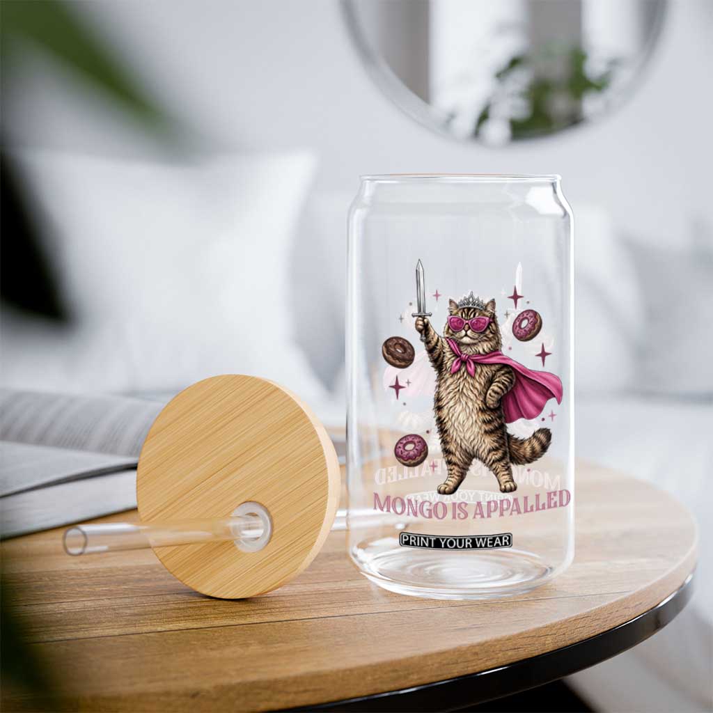 Cute Warrior Princess Cat With Sword Glass Can Fantasy Reader Gift TS12 Print Your Wear