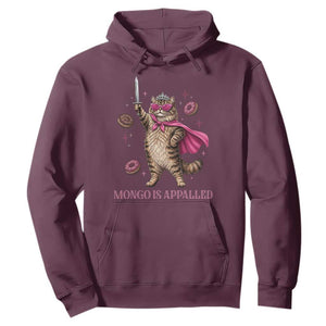 Cute Warrior Princess Cat With Sword Hoodie Fantasy Reader Gift TS12 Maroon Print Your Wear