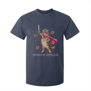 Cute Warrior Princess Cat With Sword T Shirt For Kid Fantasy Reader Gift TS12 Navy Print Your Wear