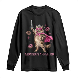 Cute Warrior Princess Cat With Sword Long Sleeve Shirt Fantasy Reader Gift TS12 Black Print Your Wear