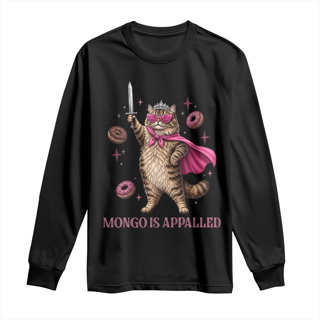 Cute Warrior Princess Cat With Sword Long Sleeve Shirt Fantasy Reader Gift TS12 Black Print Your Wear
