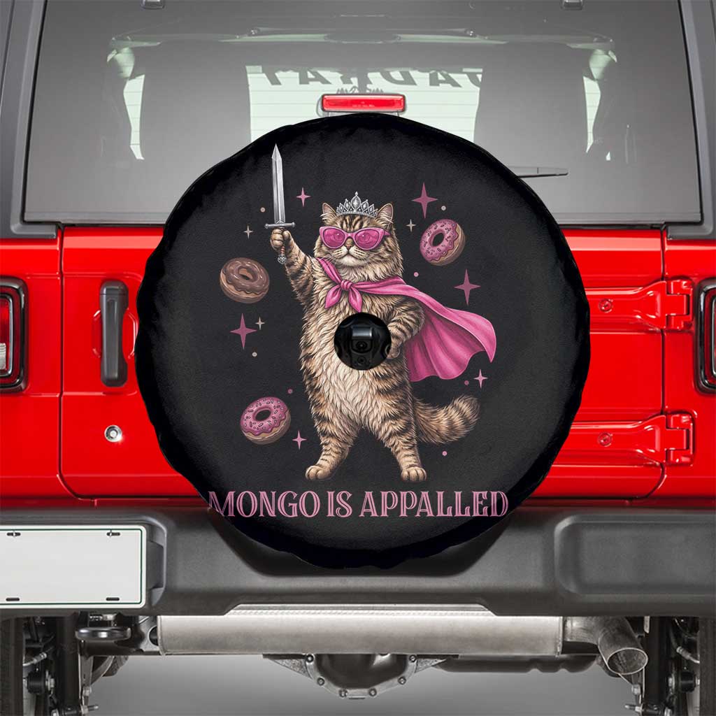 Cute Warrior Princess Cat With Sword Spare Tire Cover Fantasy Reader Gift TS12 Black Print Your Wear