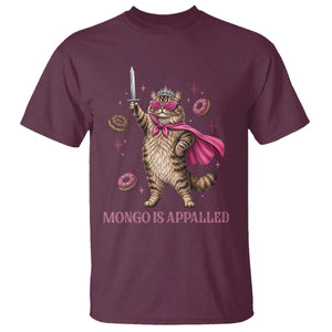 Cute Warrior Princess Cat With Sword T Shirt Fantasy Reader Gift TS12 Maroon Print Your Wear
