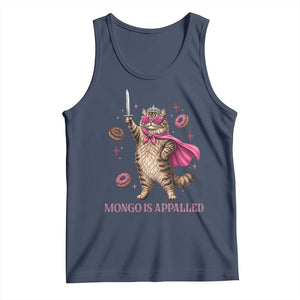 Cute Warrior Princess Cat With Sword Tank Top Fantasy Reader Gift TS12 Navy Print Your Wear