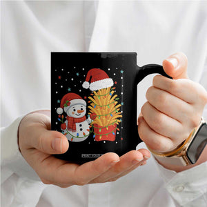 Funny Snowman Decorating French Fries Coffee Mug Christmas Gift TS12 Print Your Wear