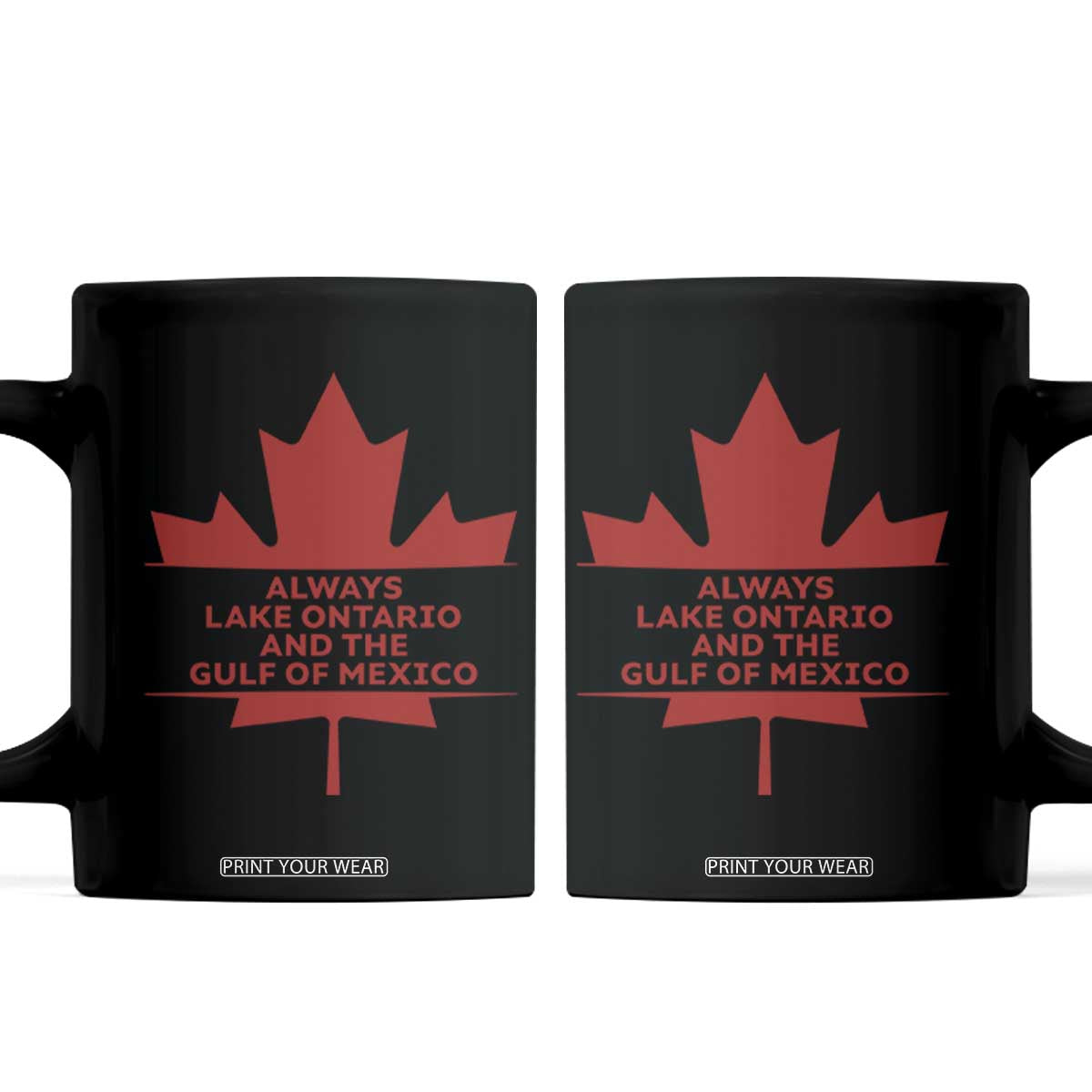Always Lake Ontario And The Gulf Of Mexico Coffee Mug Canadian Lake Life Maple Leaf
