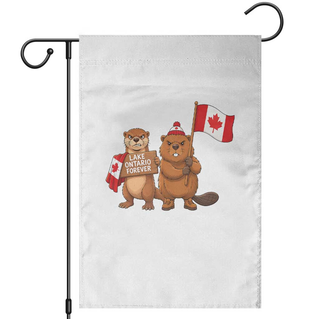 Lake Ontario Forever Otter Beaver Canada Garden Flag Great Lakes Life