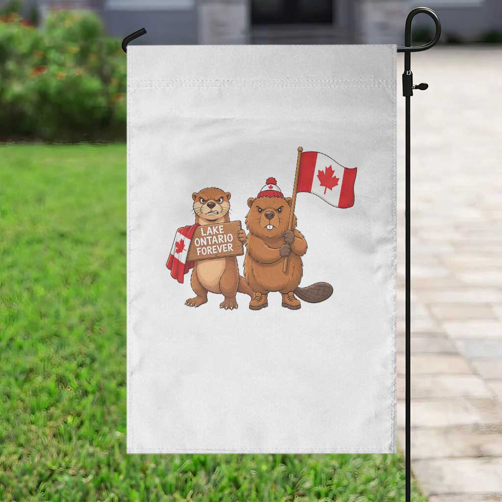 Lake Ontario Forever Otter Beaver Canada Garden Flag Great Lakes Life