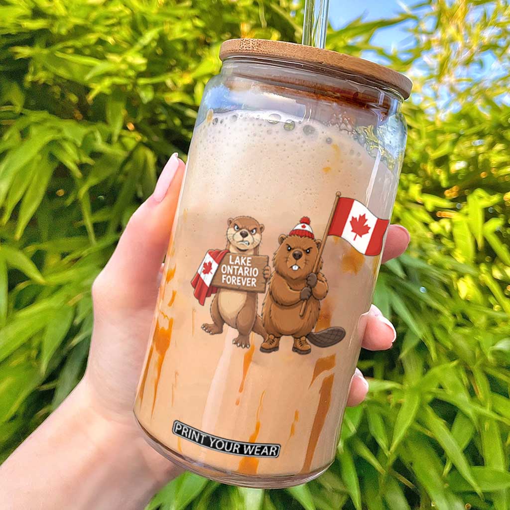 Lake Ontario Forever Otter Beaver Canada Glass Can Great Lakes Life