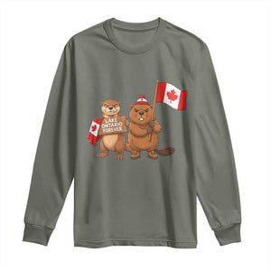 Lake Ontario Forever Otter Beaver Canada Long Sleeve Shirt Great Lakes Life