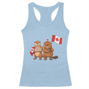 Lake Ontario Forever Otter Beaver Canada Racerback Tank Top Great Lakes Life