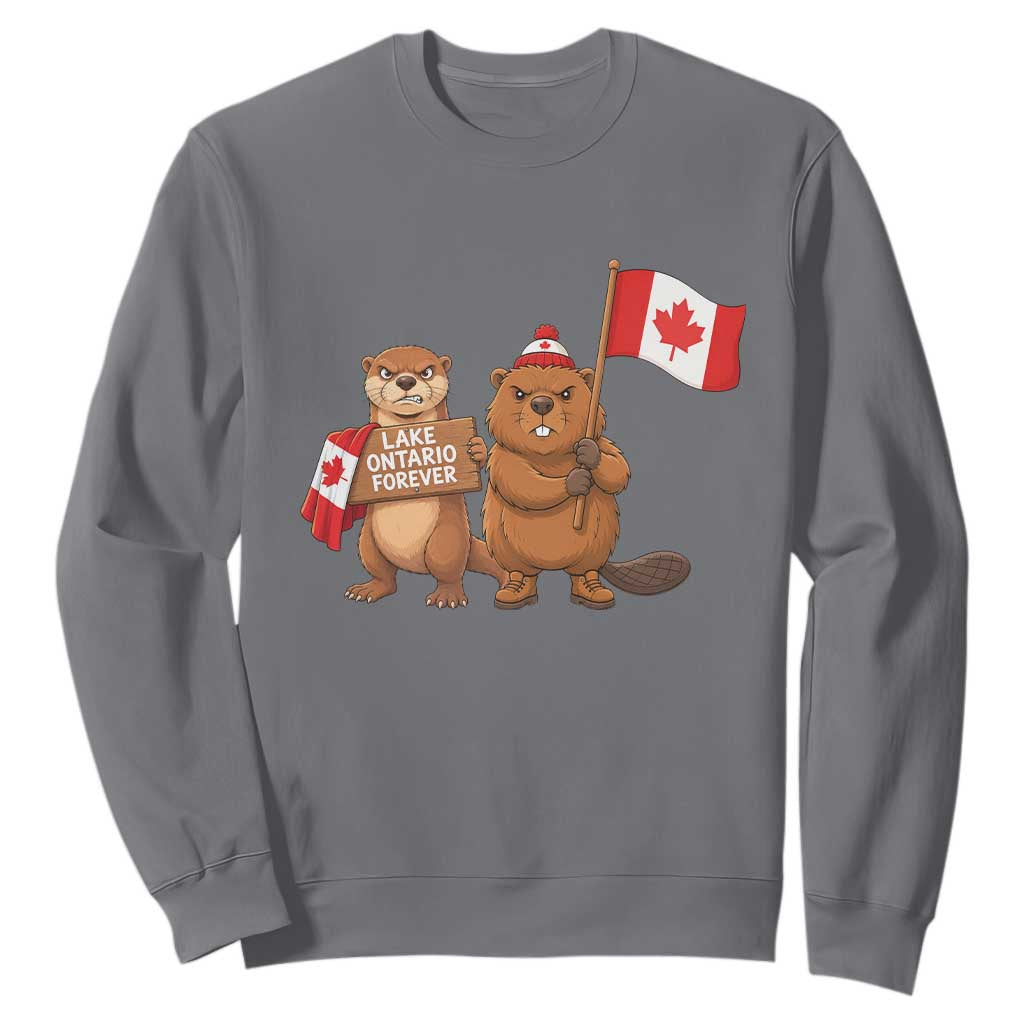 Lake Ontario Forever Otter Beaver Canada Sweatshirt Great Lakes Life