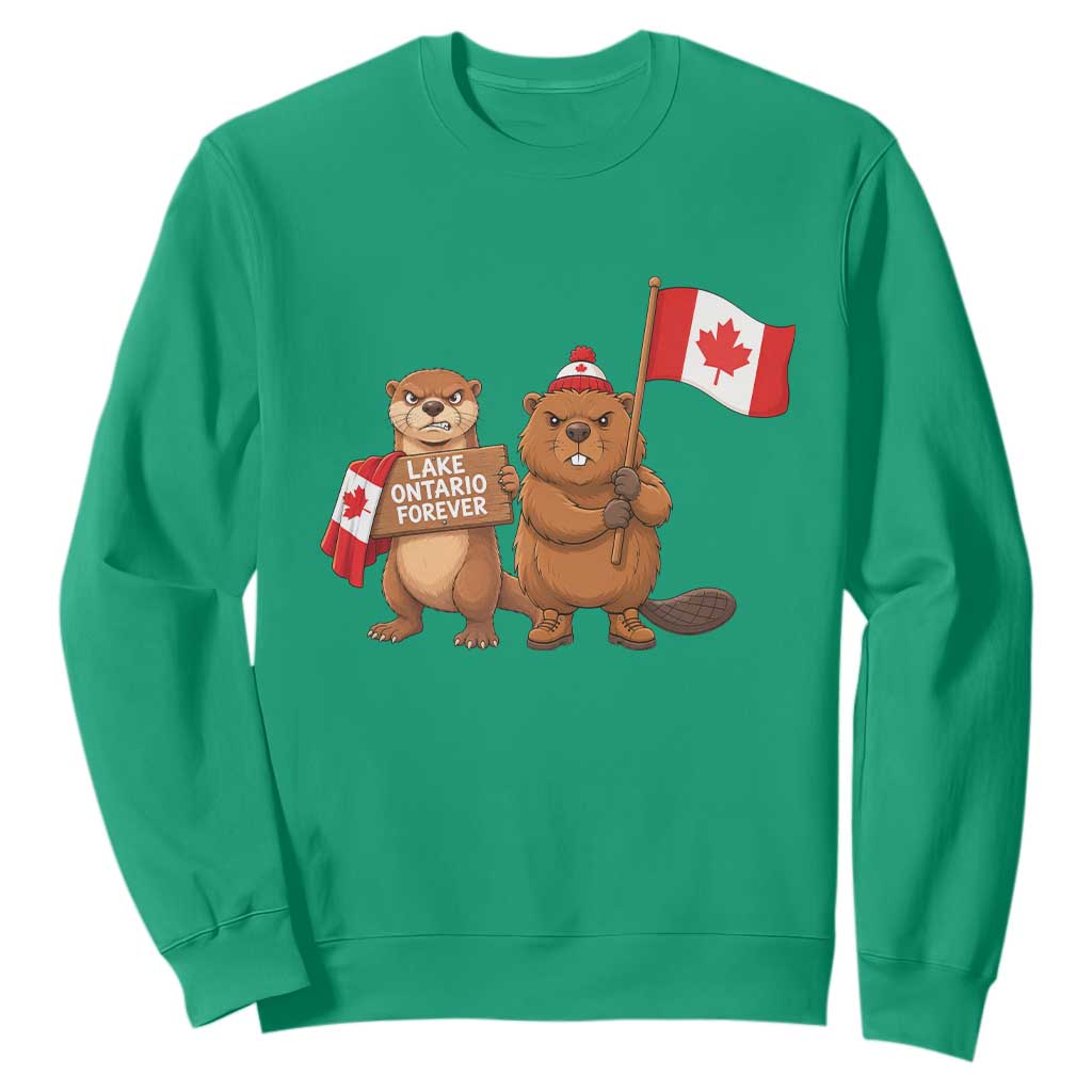 Lake Ontario Forever Otter Beaver Canada Sweatshirt Great Lakes Life