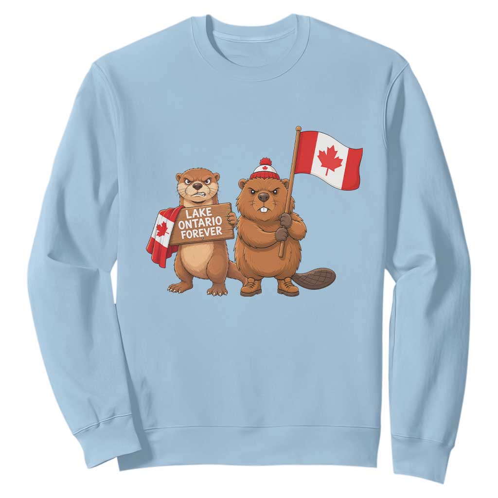 Lake Ontario Forever Otter Beaver Canada Sweatshirt Great Lakes Life