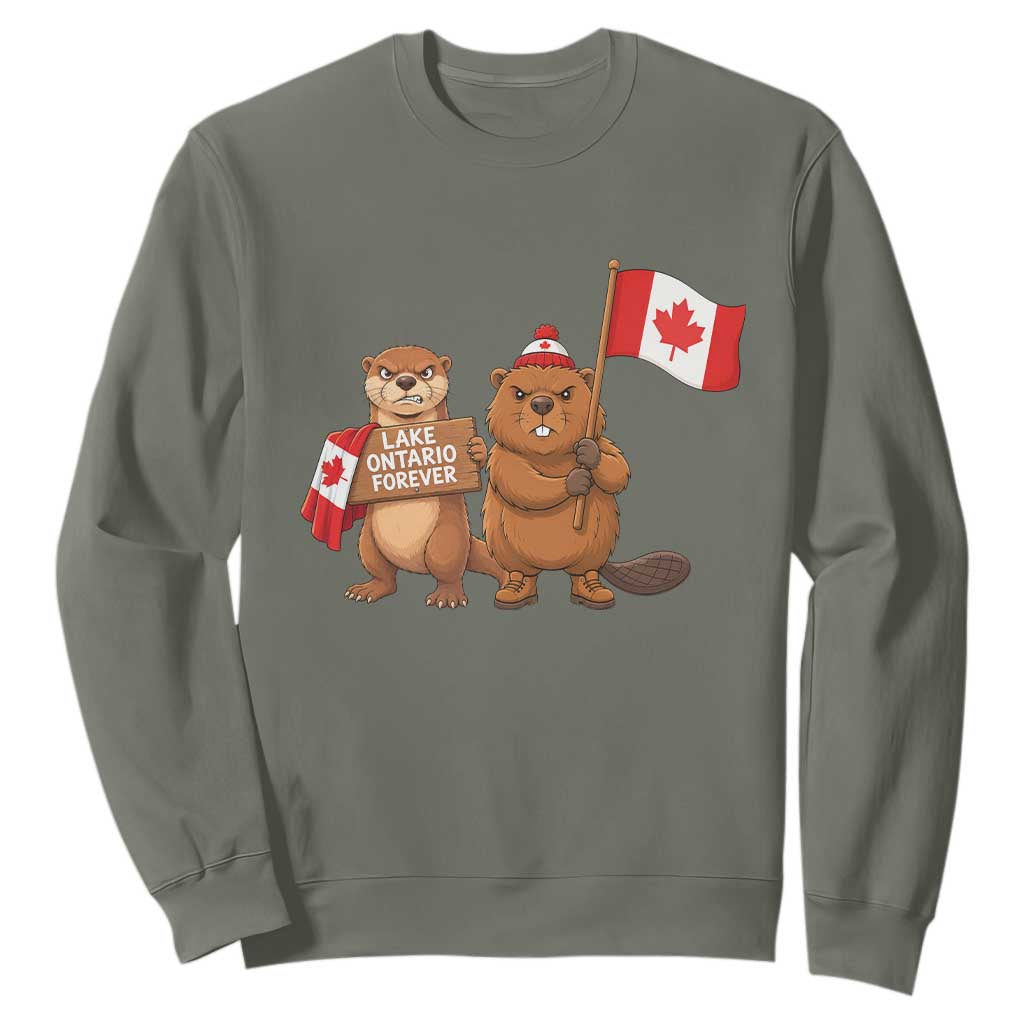 Lake Ontario Forever Otter Beaver Canada Sweatshirt Great Lakes Life