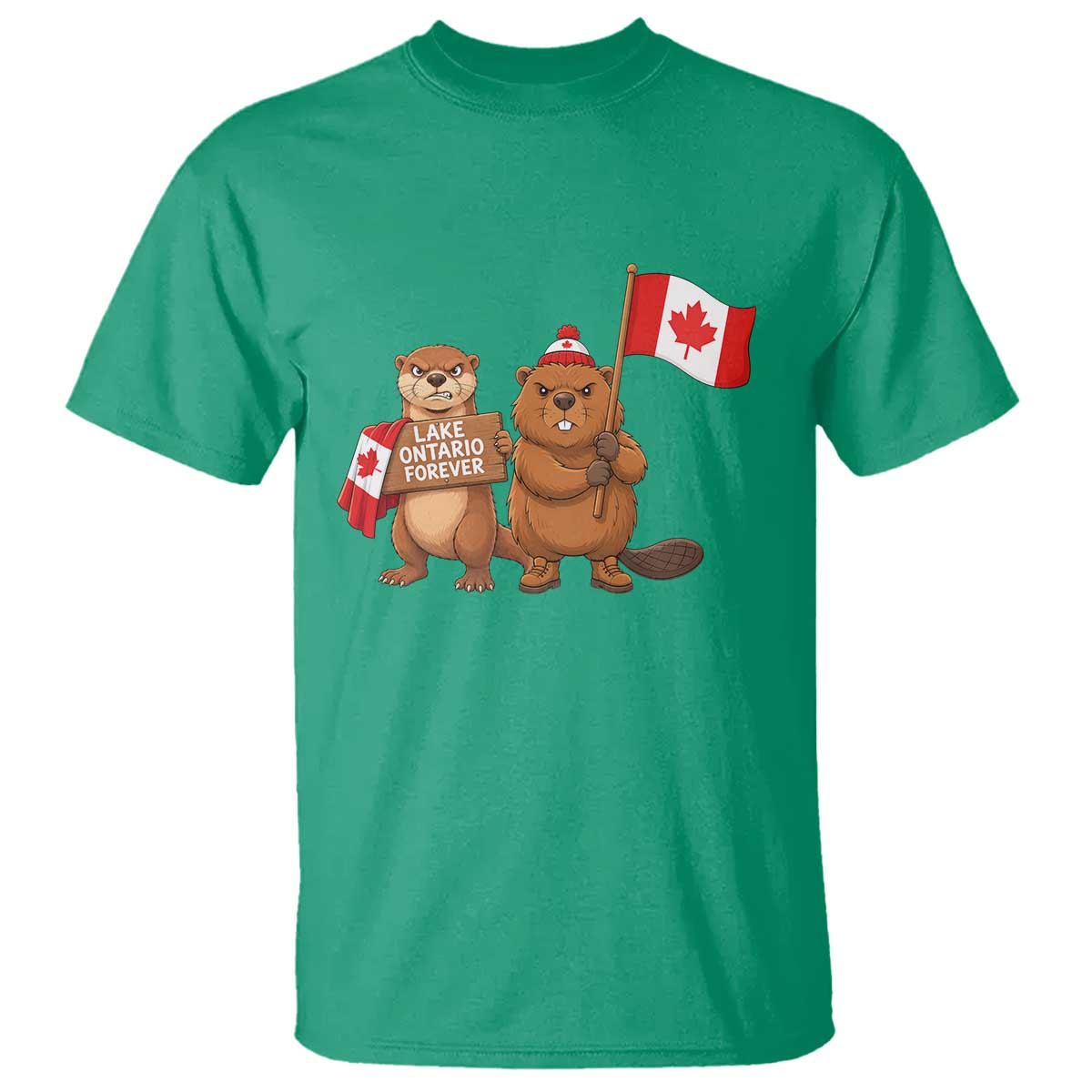 Lake Ontario Forever Otter Beaver Canada T Shirt Great Lakes Life