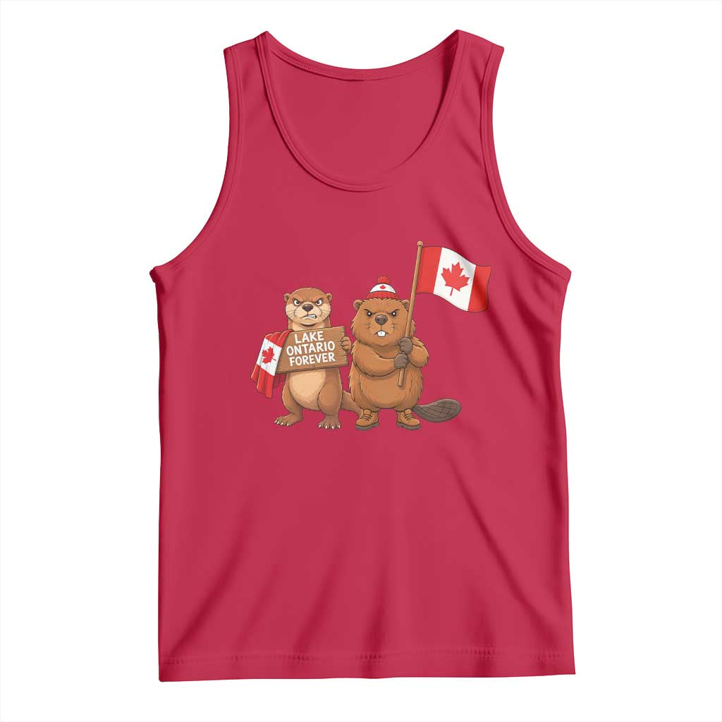 Lake Ontario Forever Otter Beaver Canada Tank Top Great Lakes Life