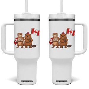 Lake Ontario Forever Otter Beaver Canada Tumbler With Handle Great Lakes Life