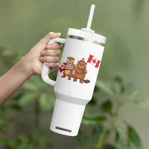 Lake Ontario Forever Otter Beaver Canada Tumbler With Handle Great Lakes Life