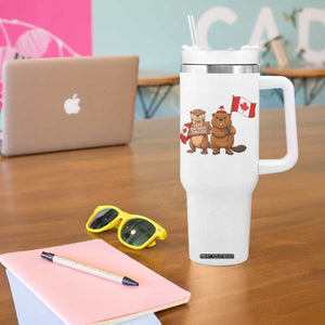 Lake Ontario Forever Otter Beaver Canada Tumbler With Handle Great Lakes Life