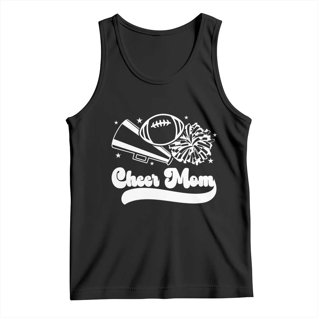 Cheer Mom Football Game Day Tank Top Cheerleader Team Spirit Gift TS12 Black Print Your Wear