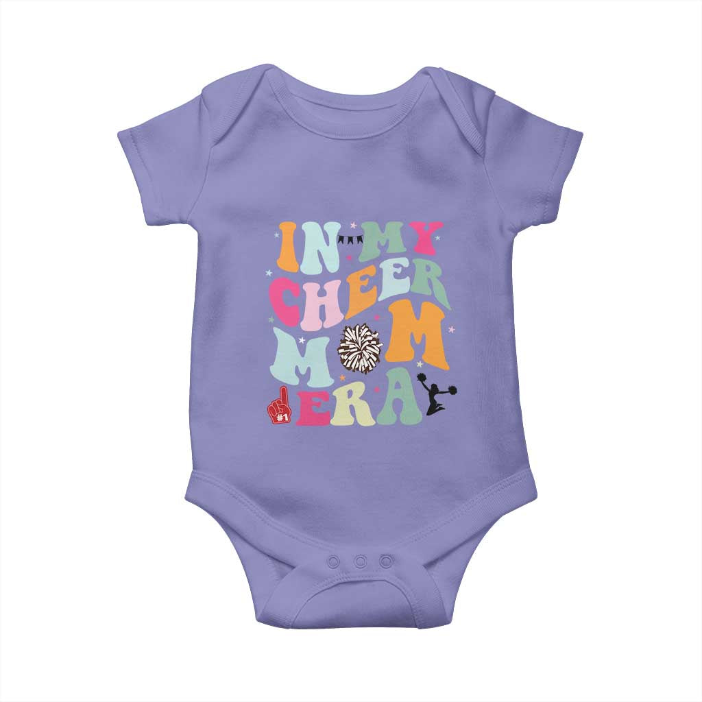 In My Cheer Mom Era Baby Onesie Cheerleading Gift TS12 Violet Print Your Wear