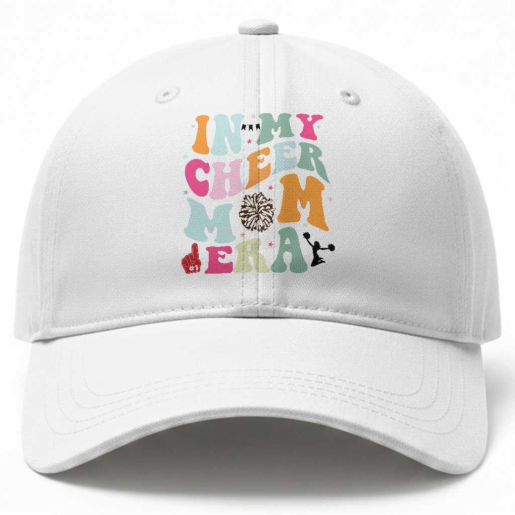 In My Cheer Mom Era Baseball Cap Cheerleading Gift TS12 Print Your Wear