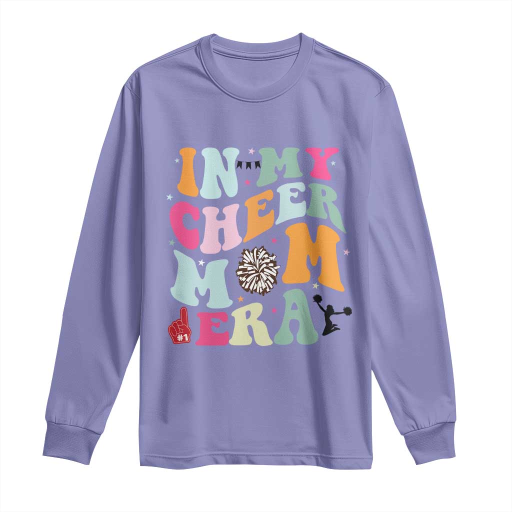 In My Cheer Mom Era Long Sleeve Shirt Cheerleading Gift TS12 Violet Print Your Wear