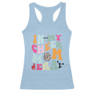 In My Cheer Mom Era Racerback Tank Top Cheerleading Gift TS12 Light Blue Print Your Wear
