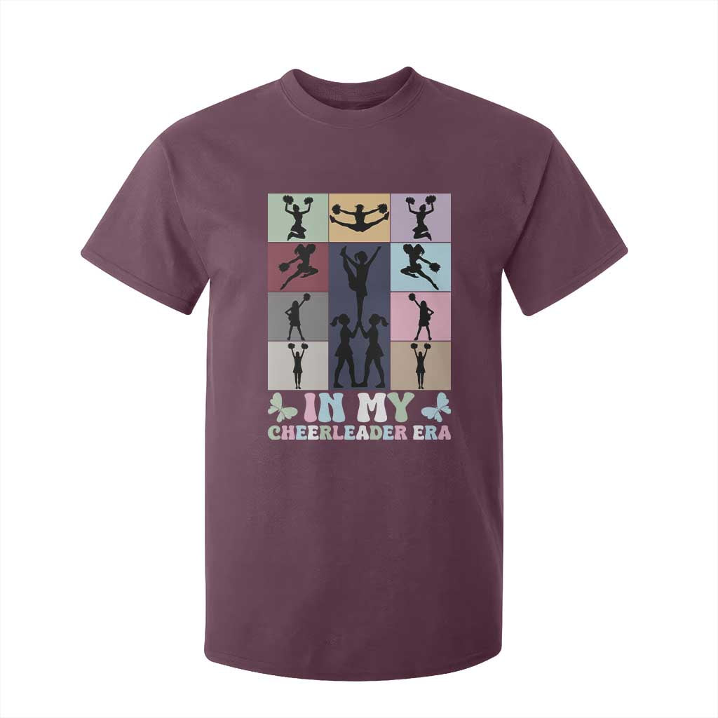 In My Cheer Mom Era T Shirt For Kid Cheerleader Squad Fan Gift TS12 Maroon Print Your Wear