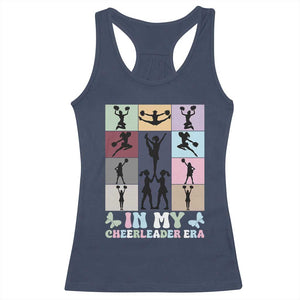 In My Cheer Mom Era Racerback Tank Top Cheerleader Squad Fan Gift TS12 Navy Print Your Wear